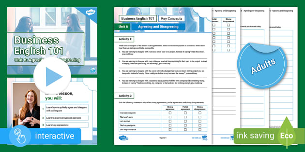 ESL Business English 101: Unit 6 (teacher made) - Twinkl