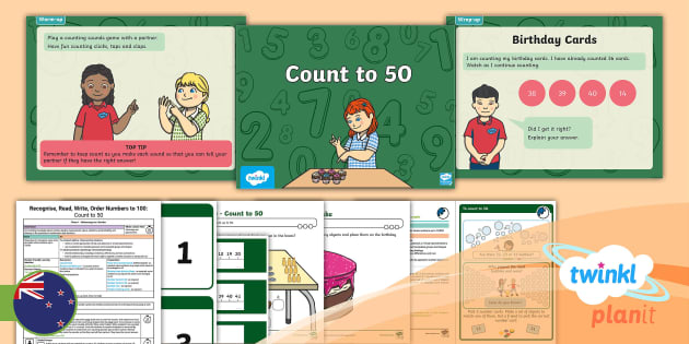 Phase 1 Number: Count to 50 (teacher made) - Twinkl