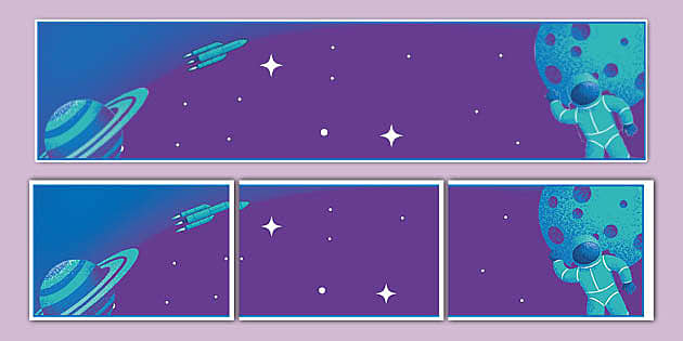 Space-Themed Editable Display Banner (teacher made) - Twinkl