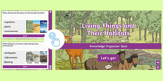 Science: Living Things And Their Habitats: Interactive Quiz