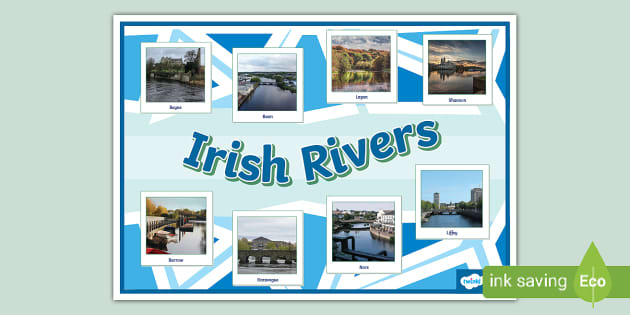 Irish Rivers Photo Display Poster (teacher made) - Twinkl