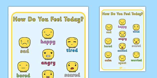 how are you feeling today chart