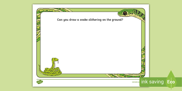 FREE! - Snake Drawing Prompt (teacher made) - Twinkl