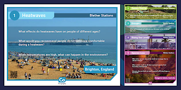 Climate Change Blether Stations (teacher made) - Twinkl