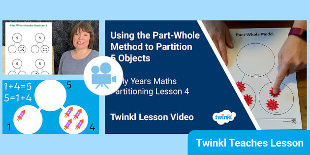 Early Years (Ages 3-5) Maths: Partitioning Video Lesson 4