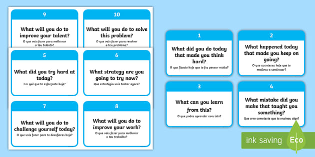 What Questions to Develop Growth Mindset in Children Flashcards