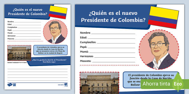 Guía de trabajo: ¿Quién es e nuevo presidente de Colombia?