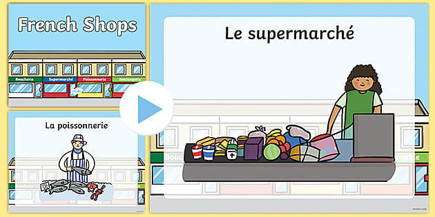 LEARNING OBJECTIVE: RECOGNISE THE WORDS FOR DIFFERENT SHOPS IN FRENCH - ppt  download