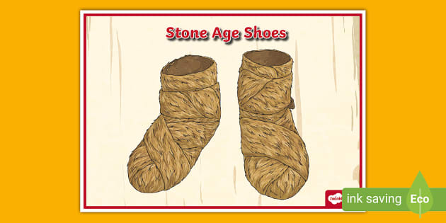 Stone Age Shoes Display Poster (Lehrer gemacht) - Twinkl