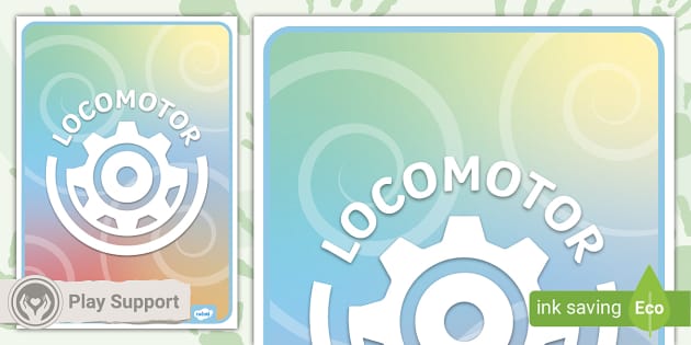 Locomotor Play Icon Display Poster - Twinkl