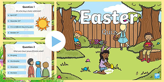 Easter Quiz For Children Primary Easter Resources