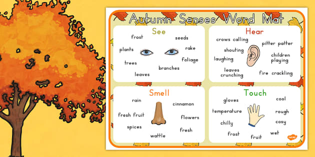 autumn-senses-word-mat-teacher-made