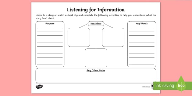 research project information listening answers