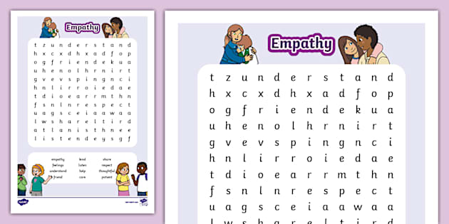 Empathy Word Search - KS1 (teacher made) - Twinkl