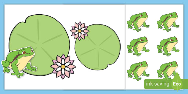 Frog Templates with and Lily Pads - Primary Resources