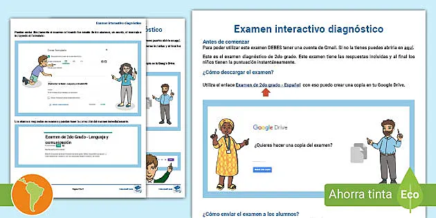 evaluacion de español 2do. online exercise for