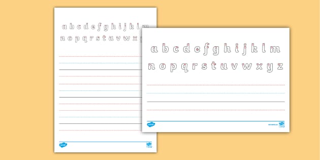 Kindergarten Highlighter Writing Paper -Package of 50