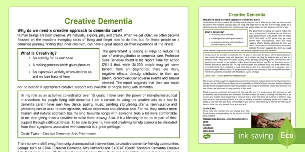 dementia term paper topics