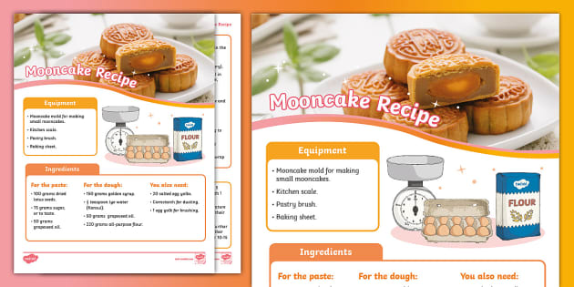 Mooncake Recipe (teacher made) - Twinkl