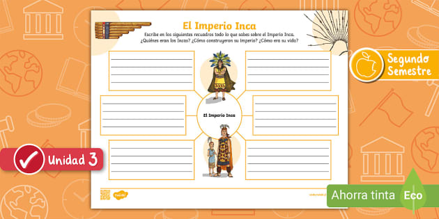 Mapa Mental El Imperio Inca Teacher Made Twinkl