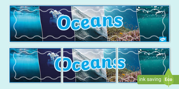 Oceans Photo Display Banner (teacher made) - Twinkl