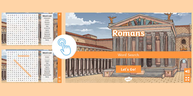 The Interactive Romans Word Search | Twinkl Go! - Twinkl