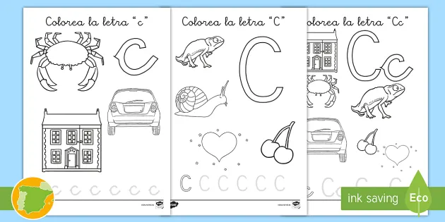 Hoja De Colorear La Letra C Teacher Made
