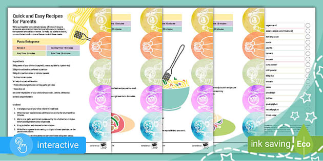 quick-and-easy-recipes-for-parents-teacher-made-twinkl