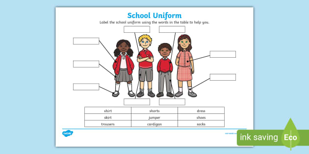 School Uniform Labels. Clothes Labels for School Uniform.