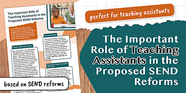 The Important Role of Teaching Assistants in the Proposed SEND Reforms