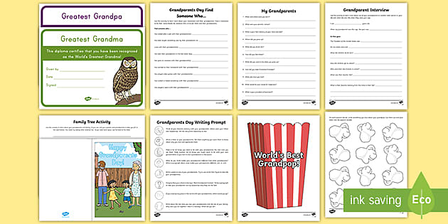Download Grandparents Day Grade 3 Grade 5 Activity Pack Twinkl