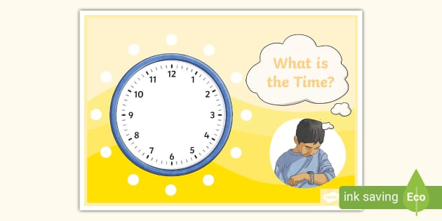 👉 What Is The Time Display Poster Teacher Made