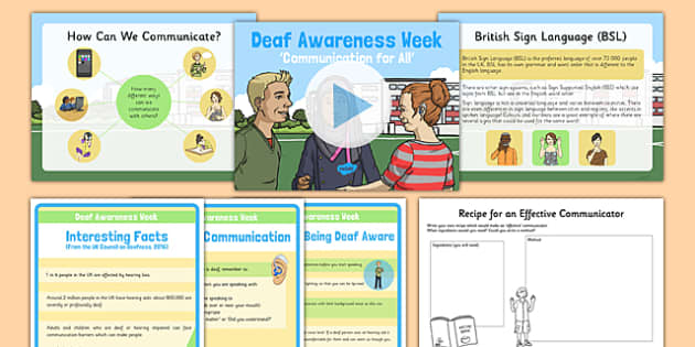 Deaf Awareness Activity Pack | Deaf Awareness Week Resources