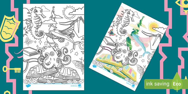 Book Week 2023 Colouring Page Years 3-6 (teacher made)