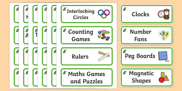 Kingfisher Themed Editable Maths Area Resource Labels