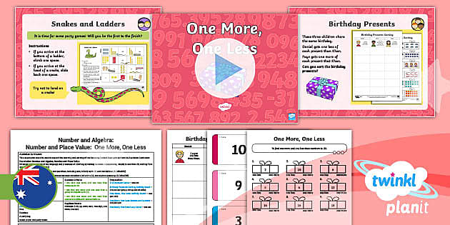 Foundation Number and Place Value: One More and One Less L3