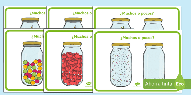 Pósters: ¿Muchos o pocos? (Hecho por educadores) - Twinkl