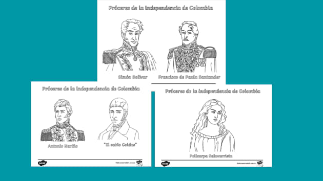 Dibujos Del Día De La Independencia En Colombia Próceres Dibujos Del Día De La Independencia En Colombia Próceres