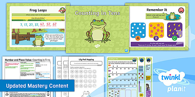 Year 2 Counting In Steps PlanIt Maths Lesson 1 - Twinkl