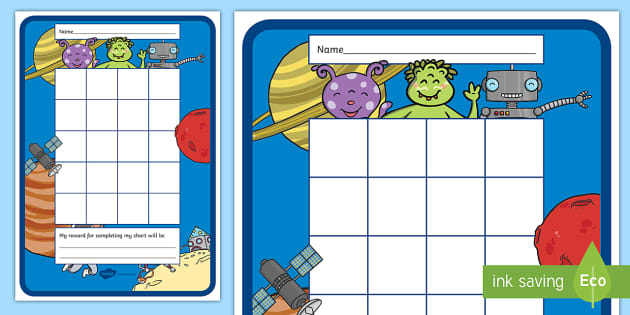 with or without photo Personalised Numberjacks Reward Chart & Pen 