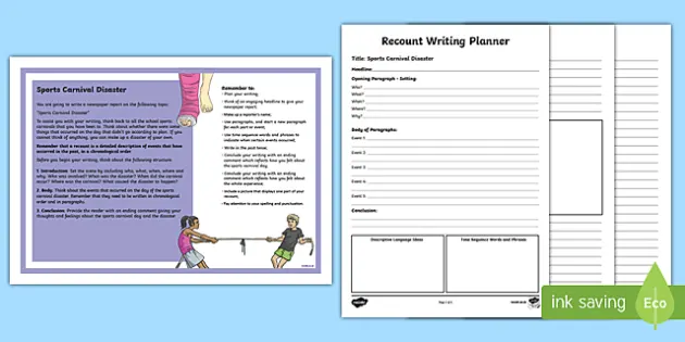 year 5 recount writing worksheet teacher made