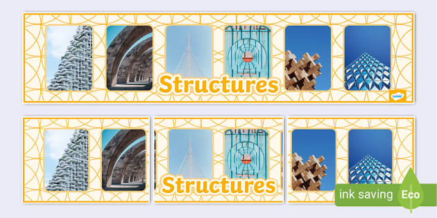 Structures Photo Display Banner (teacher made) - Twinkl