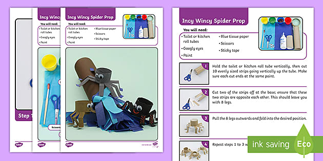 Incy Wincy Spider Craft | EYLF Resources | Twinkl