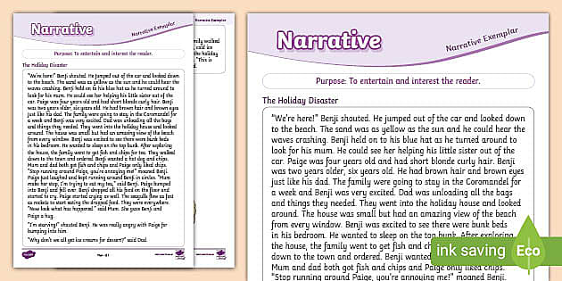 Level 2 Writing: Narrative Exemplar (teacher made) - Twinkl