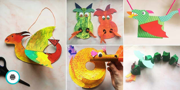 Bubble Wrap Dragon Printing Craft