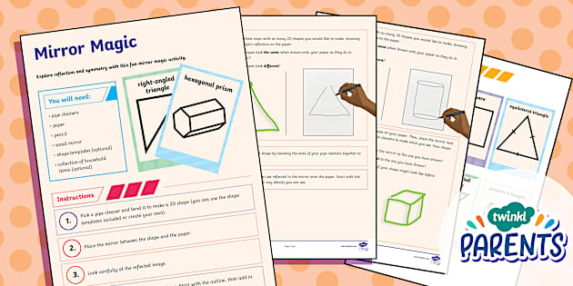 SEND Maths Support: Mirror Magic (Year 6 Level)