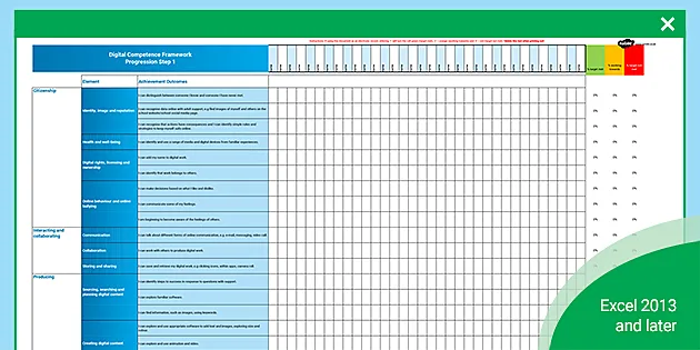 Computer Science New Curriculum Wales Spreadsheet Twinkl