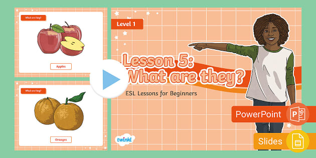 ESL Vocabulary Words for Beginners Lesson 5 Twinkl
