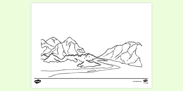 Printable Watercolour Colouring Page | Colouring Sheets