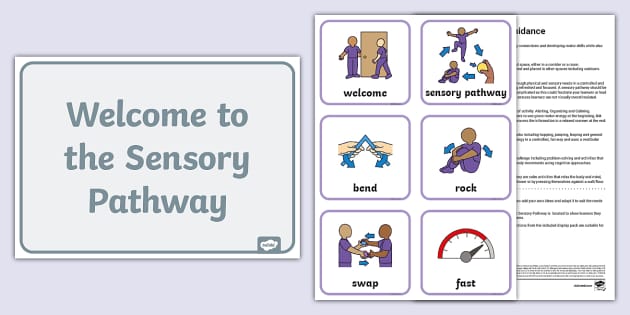 Sensory Pathway Welcome Sign Display Pack (teacher made)